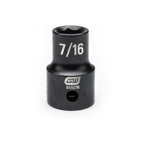 GearWrench 84501N 1/2'' Drive 6 Point Standard Impact SAE Socket 7/16''