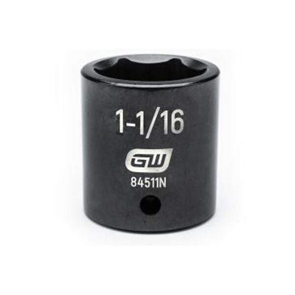 GearWrench 84511N 1/2'' Drive 6 Point Standard Impact SAE Socket 1-1/16''