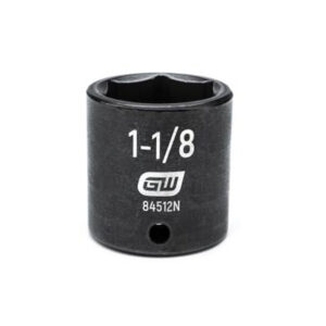 GearWrench 84512N 1/2'' Drive 6 Point Standard Impact SAE Socket 1-1/8''
