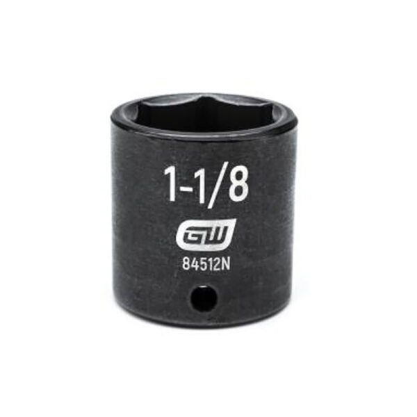 GearWrench 84512N 1/2'' Drive 6 Point Standard Impact SAE Socket 1-1/8''