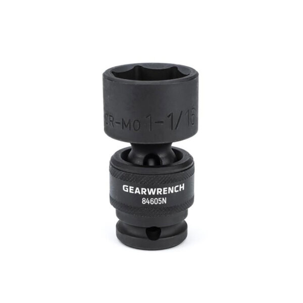 GearWrench 84605N 1/2'' Drive 6 Point Standard Universal Impact SAE Socket 1-1/16''