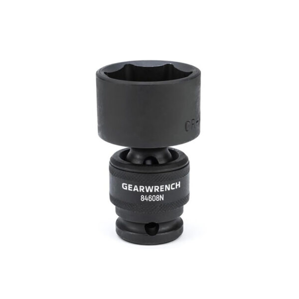 GearWrench 84608N 1/2'' Drive 6 Point Standard Universal Impact SAE Socket 1-1/4''