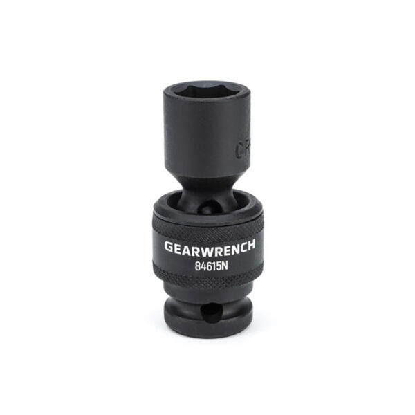 GearWrench 84615N 1/2'' Drive 6 Point Standard Universal Impact Metric Socket 15mm