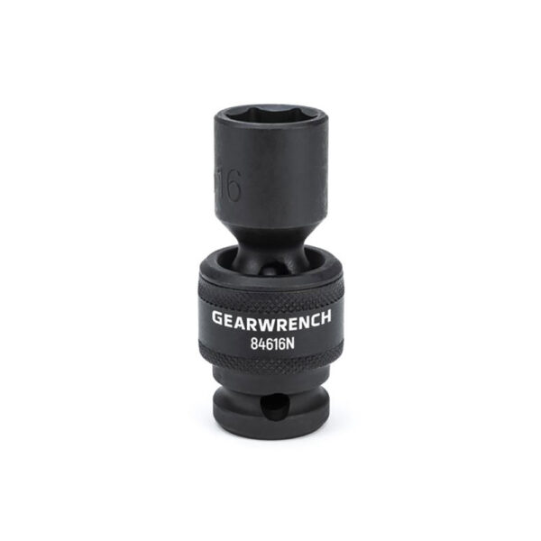 GearWrench 84616N 1/2'' Drive 6 Point Standard Universal Impact Metric Socket 16mm