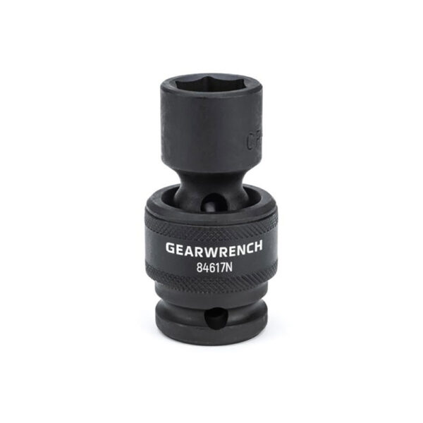 GearWrench 84617N 1/2'' Drive 6 Point Standard Universal Impact Metric Socket 17mm