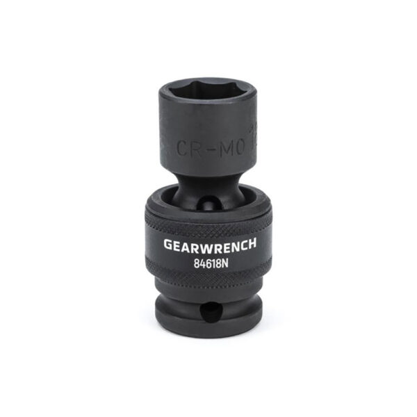 GearWrench 84618N 1/2'' Drive 6 Point Standard Universal Impact Metric Socket 18mm