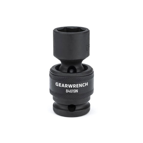 GearWrench 84619N 1/2'' Drive 6 Point Standard Universal Impact Metric Socket 19mm