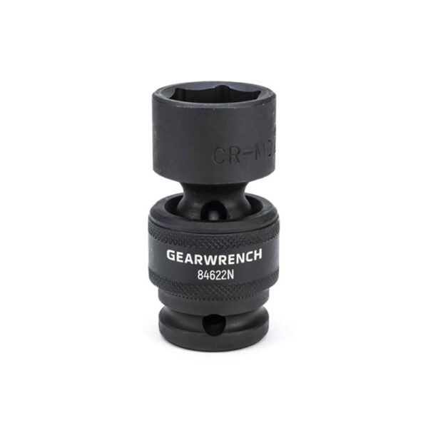 GearWrench 84622N 1/2'' Drive 6 Point Standard Universal Impact Metric Socket 22mm