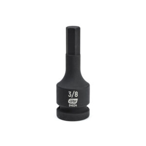 GearWrench 84634 1/2'' Drive Hex Bit Impact SAE Socket 3/8''
