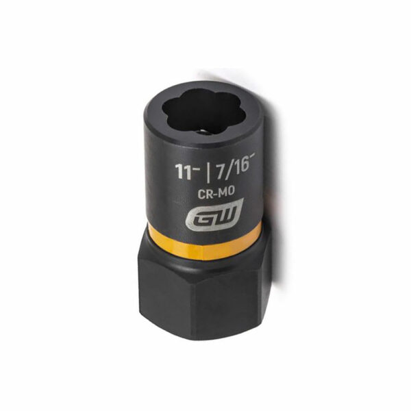 GearWrench 84760 3/8'' Drive Bolt Biter Impact Extraction Socket 11- mm [7/16-'']