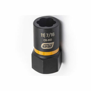 GearWrench 84761 3/8'' Drive Bolt Biter Impact Extraction Socket 11mm [7/16'']