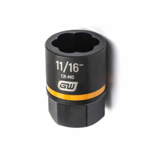 GearWrench 84774 3/8'' Drive Bolt Biter Impact Extraction Socket 11/16-''