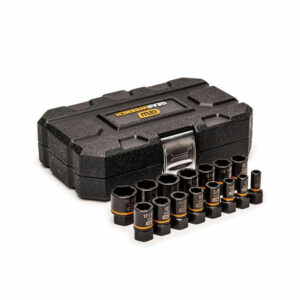 GearWrench 84783 15 Pc. 1/4'' & 3/8'' Drive Bolt Biter Impact Extraction Socket Set