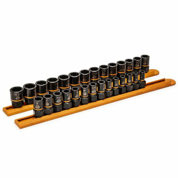 GearWrench 84784 28 Pc. 1/4'' & 3/8'' Drive Bolt Biter Impact Extraction Socket Set