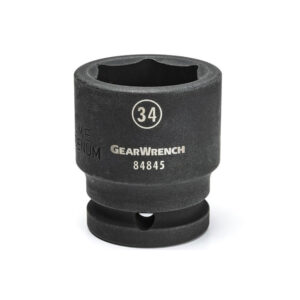 GearWrench 84852 3/4'' Drive 6 Point Standard Impact Metric Socket 41mm
