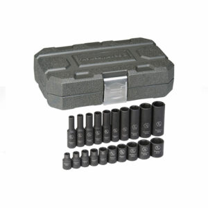 GearWrench 84900 20pc 1/4'' Drive 6 Point Standard & Deep Impact SAE Socket Set