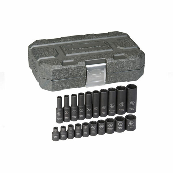 GearWrench 84900 20pc 1/4'' Drive 6 Point Standard & Deep Impact SAE Socket Set