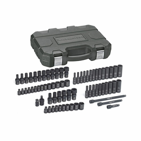 GearWrench 84903 71pc 1/4'' Drive 6 Point Standard & Deep Universal Impact SAE/Metric Socket Set