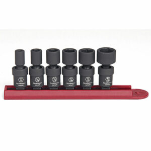 GearWrench 84904 6pc 1/4'' Drive 6 Point Standard Universal Impact SAE Socket Set