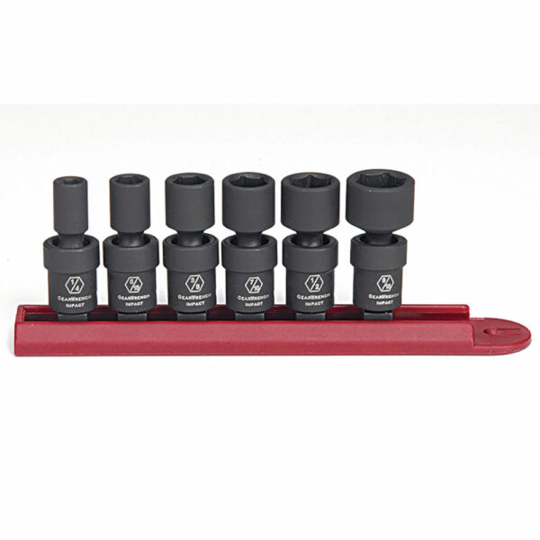 GearWrench 84904 6pc 1/4'' Drive 6 Point Standard Universal Impact SAE Socket Set