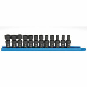 GearWrench 84905 12pc 1/4'' Drive 6 Point Standard Universal Impact Metric Socket Set