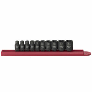 GearWrench 84906 10pc 1/4'' Drive 6 Point Standard Impact SAE Socket Set