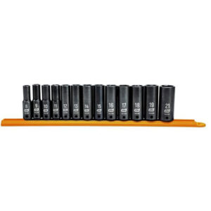 GearWrench 84914N 13pc 3/8'' Drive 6 Point Deep Impact Metric Socket Set