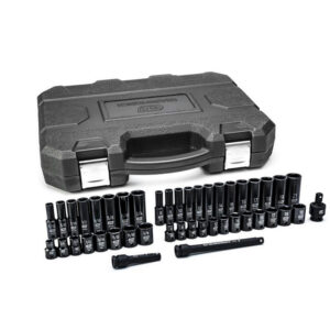 GearWrench 84916N 44pc 3/8'' Drive 6 Point Standard & Deep Impact SAE/Metric Socket Set