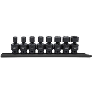 GearWrench 84917N 8pc 3/8'' Drive 6 Point Standard Universal Impact SAE Socket Set