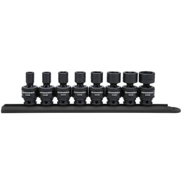 GearWrench 84917N 8pc 3/8'' Drive 6 Point Standard Universal Impact SAE Socket Set