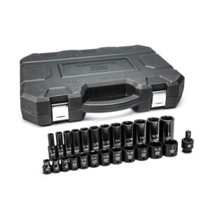 GearWrench 84919N 25pc 3/8'' Drive 6 Point Standard & Deep Impact SAE Socket Set