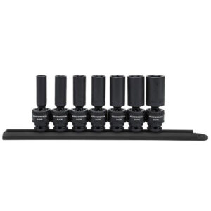 GearWrench 84923N 7pc 3/8'' Drive 6 Point Deep Universal Impact SAE Socket Set