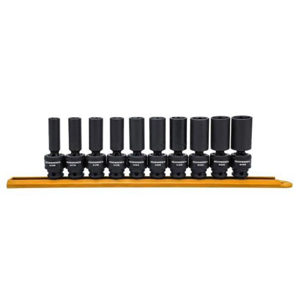 GearWrench 84924N 10pc 3/8'' Drive 6 Point Deep Universal Impact Metric Socket Set
