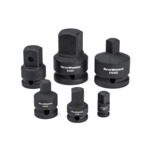 GearWrench 84928A-07 6 Pc. 1/4'', 3/8'', 1/2'', 3/4'' Drive Impact Adapter Set