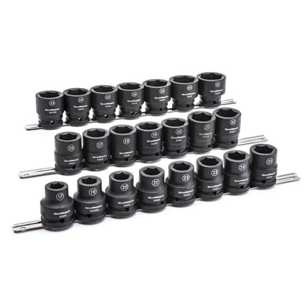 GearWrench 84973 22pc 3/4'' Drive 6 Point Standard Impact Metric Socket Set