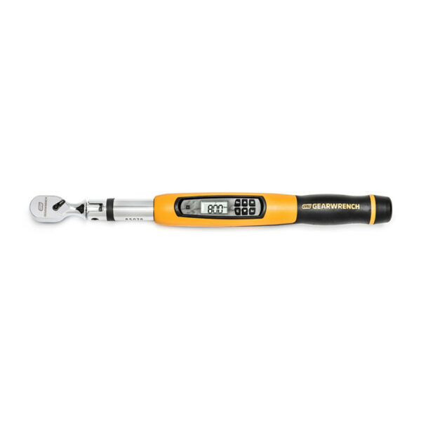 GearWrench 85078 3/8'' Flex Head Electronic Torque Wrench with Angle 10-100 ft/lbs.