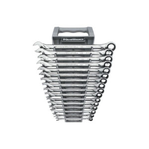 GearWrench 85099 16PC 72-Tooth 12 Point XL Ratcheting Combination Metric Wrench Set