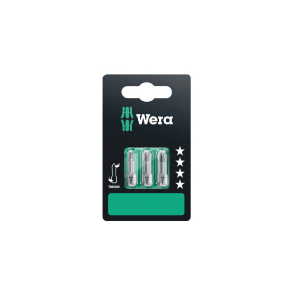 Wera 05073326001 851/1 TZ 1/4'' Hex SB Phillips Insert Bit (3-Pack)