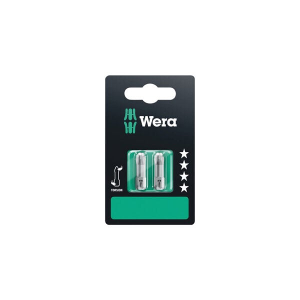 Wera 05073325001 851/1 TZ 1/4'' Hex SB Phillips Insert Bit (2-Pack)
