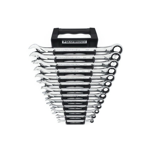 GearWrench 85199 13PC 72-Tooth 12 Point XL Ratcheting Combination SAE Wrench Set