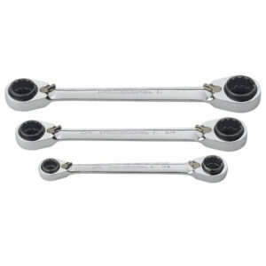 GearWrench 72-Tooth 12 Point QuadBox Reversible Ratcheting Wrenches