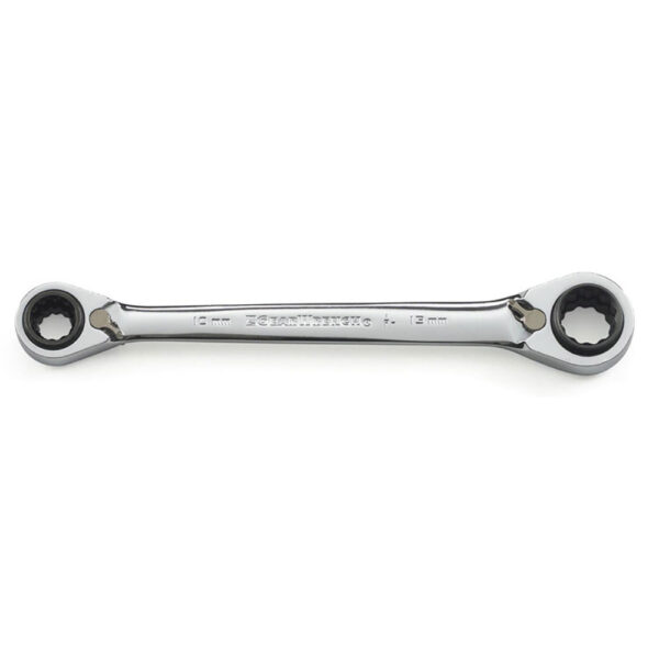 GearWrench 85211 QuadBox 12 Point Reversible Ratcheting Wrench 8mm x 10mm & 12mm x 13mm