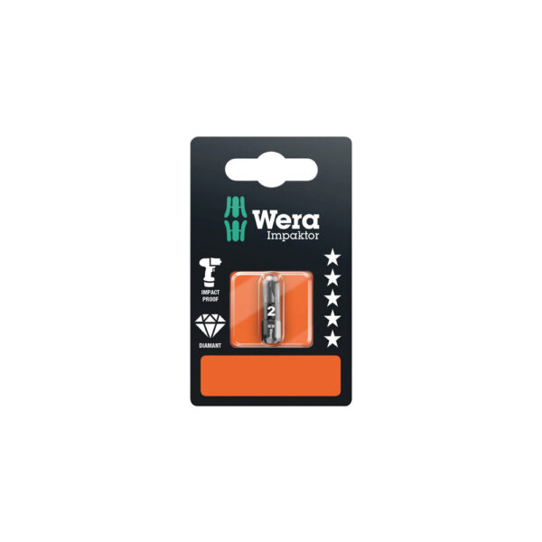 Wera 05073921001 855/1 IMP DC SB Impaktor 1/4'' Hex Pozidriv Insert Bit