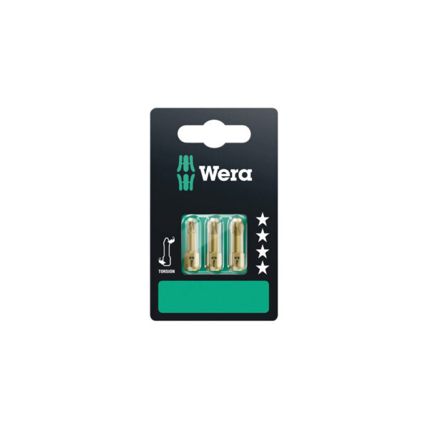 Wera 05073373001 855/1 TH SB 1/4'' Hex Pozidriv Insert Bit (3-Pack)