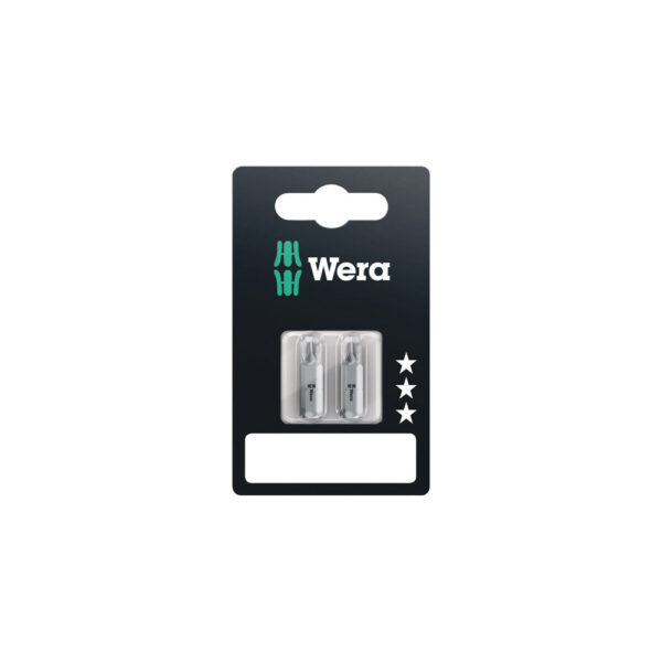 Wera 05073310001 855/1 Z SB 1/4'' Hex Pozidriv Insert Bit (2-Pack)
