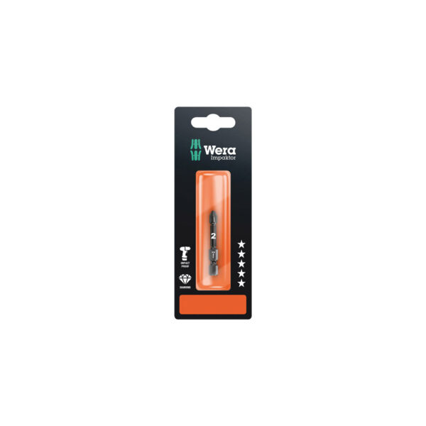Wera 05073961001 855/4 IMP DC Impaktor SB 1/4'' Hex Pozidriv Power Drive Bit