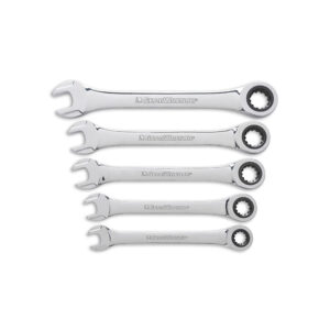 GearWrench 85591 5PC Universal Ratcheting Metric Wrench Set