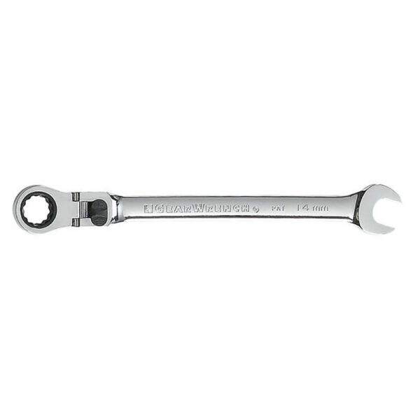 GearWrench 85614 14mm 72-Tooth 12 Point XL Locking Flex Head Ratcheting Combination Wrench