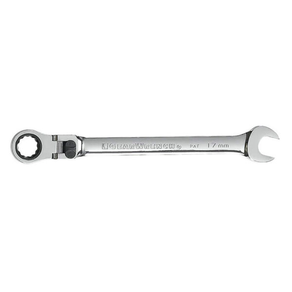 GearWrench 85617 17mm 72-Tooth 12 Point XL Locking Flex Head Ratcheting Combination Wrench