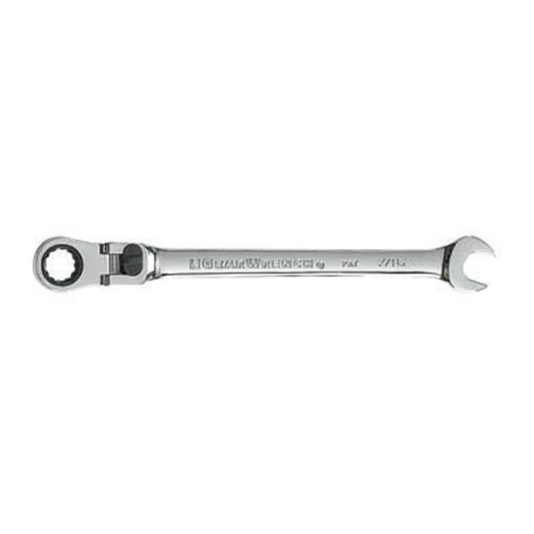 GearWrench 85714D 7/16'' 72-Tooth 12 Point XL Locking Flex Head Ratcheting Combination Wrench
